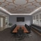 Ekena Millwork 83W x 83H x 14T Large Anderson Decorative Fretwork Wood Ceiling Panels, Cherry CELW83X83X0250ANDCH - alternate 6